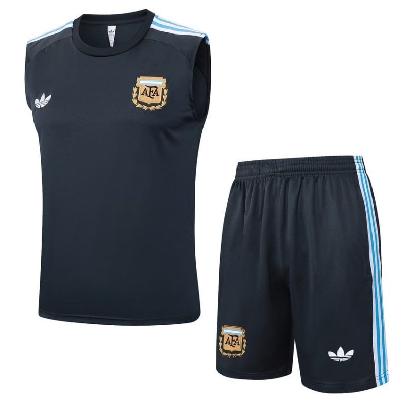 Argentinien 2025/26 Trägershirt + Shorts Set - Dunkelblau