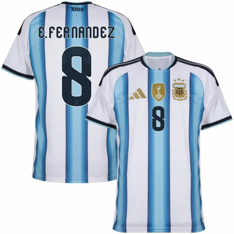 Camiseta local Argentina E.FERNANDEZ 2026/27 - Azul/Blanco