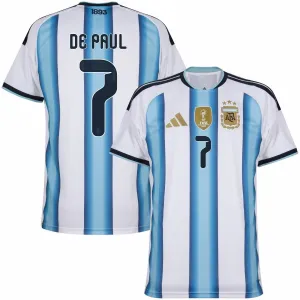 Argentina DE PAUL 2026/27 Home Jersey - Blue/White