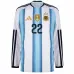 Argentine L.MARTINEZ 2026/27 Maillot domicile à manches longues - Bleu/Blanc