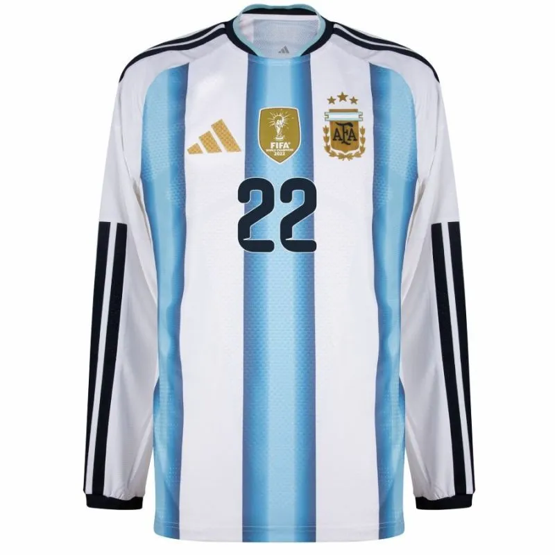 Argentine L.MARTINEZ 2026/27 Maillot domicile à manches longues - Bleu/Blanc