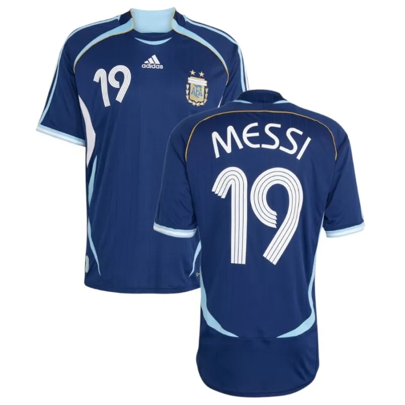 Argentina MESSI 2006 Retro Away Jersey Blue