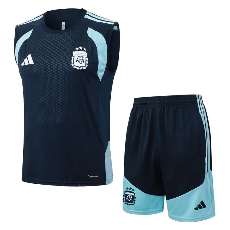 Conjunto Chaleco Argentina 2026/27 Azul Oscuro