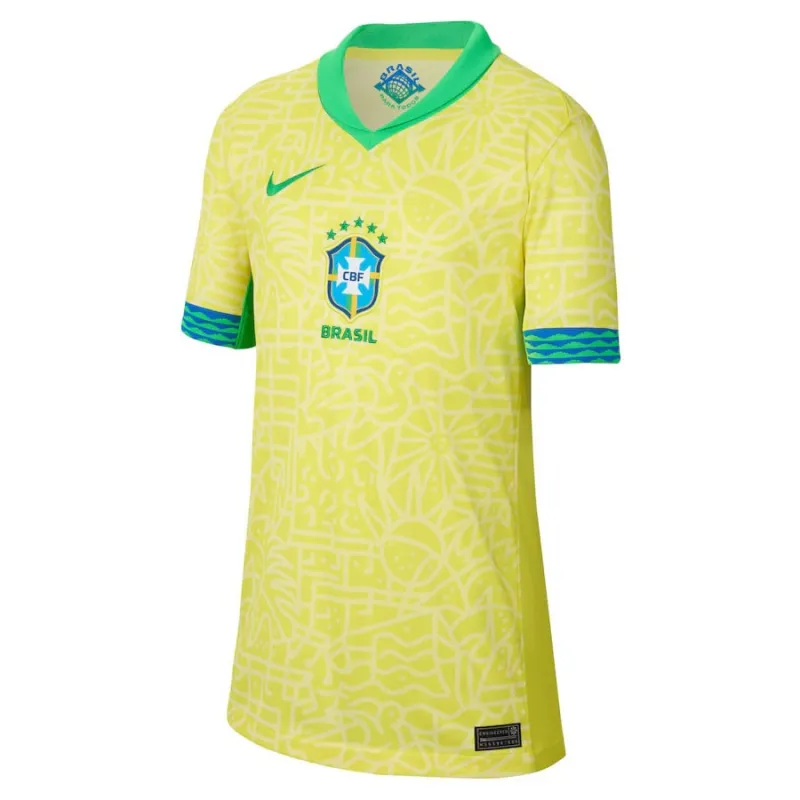 Jeu de maillot domicile du Brésil 2024/25 - Version supporter enfants (Jaune)