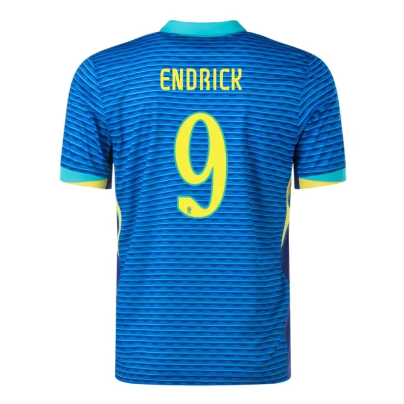 ENDRICK Brésil 2024-25 Extérieur Enfant Complet Supporter - Bleu