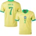 Vini Jr. Brazil 2024/25 Home Jersey, Fan Version, Yellow