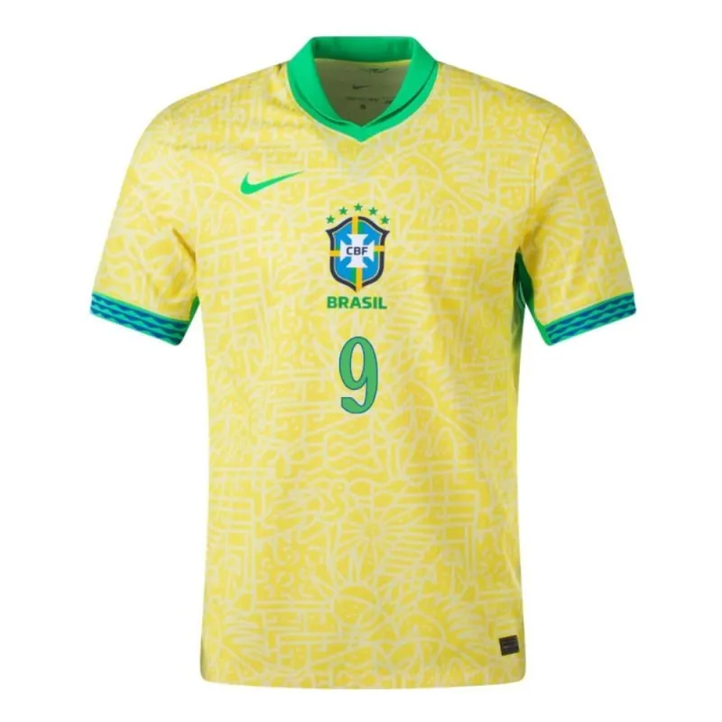 Richarlison, Brazil 2024/25 Home Jersey, Fan Version, Yellow