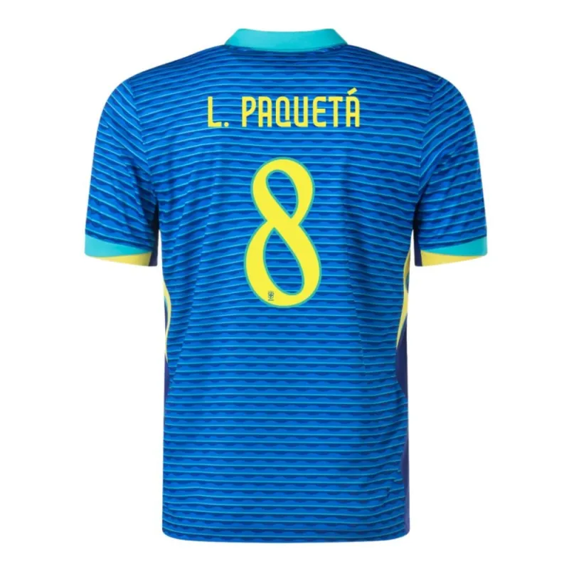 Paquetá, Brazil 2024/25 Away Jersey, Fan Version, Blue