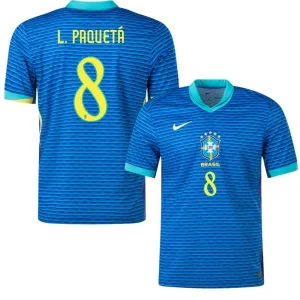 Paquetá, Brazil 2024/25 Away Jersey, Fan Version, Blue