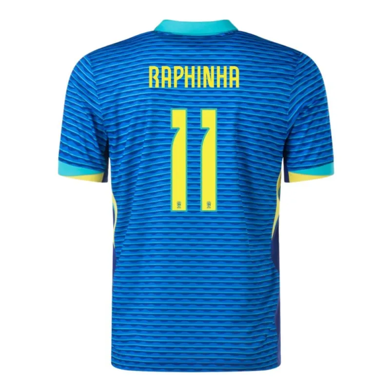 Raphinha, Brazil 2024/25 Away Jersey, Fan Version, Blue