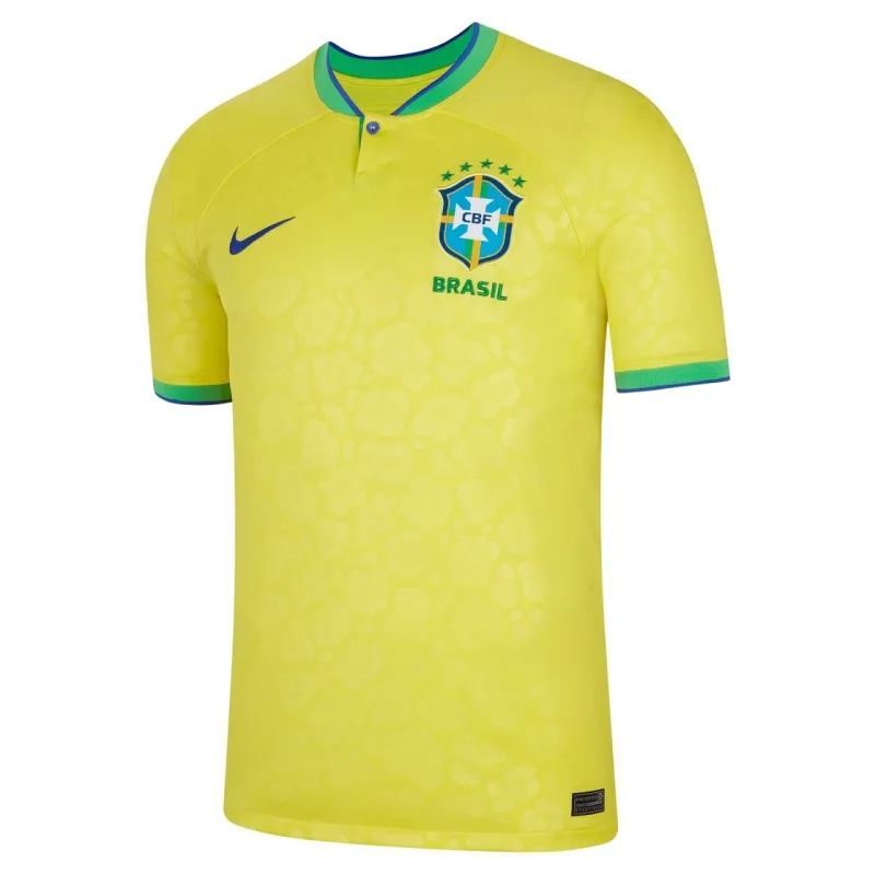 Maillot du joueur du Brésil pour la Coupe du monde 2022 (Maillot principal, Jaune)