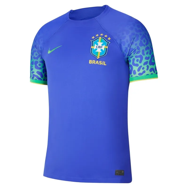 Brazil 2022 World Cup Away Player Jersey (Blue)