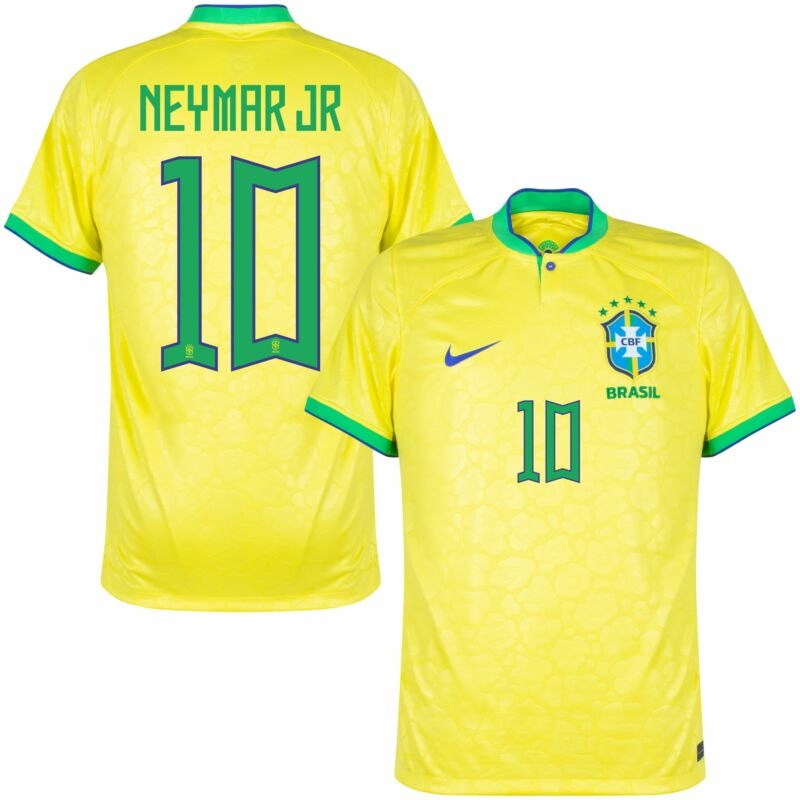 Maglia casa Neymar Jr Brasile Copa del Mondo 2022 - Giallo