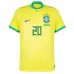 VINI JR, Maillot de supporter du Brésil pour la Coupe du monde 2022 (Maillot domicile, Jaune)
