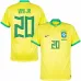VINI JR, Maillot de supporter du Brésil pour la Coupe du monde 2022 (Maillot domicile, Jaune)