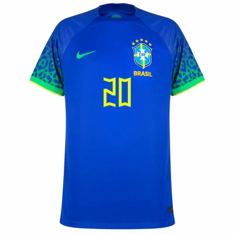 Vini Jr, Brazil 2022 World Cup Away Fan Jersey (Blue)