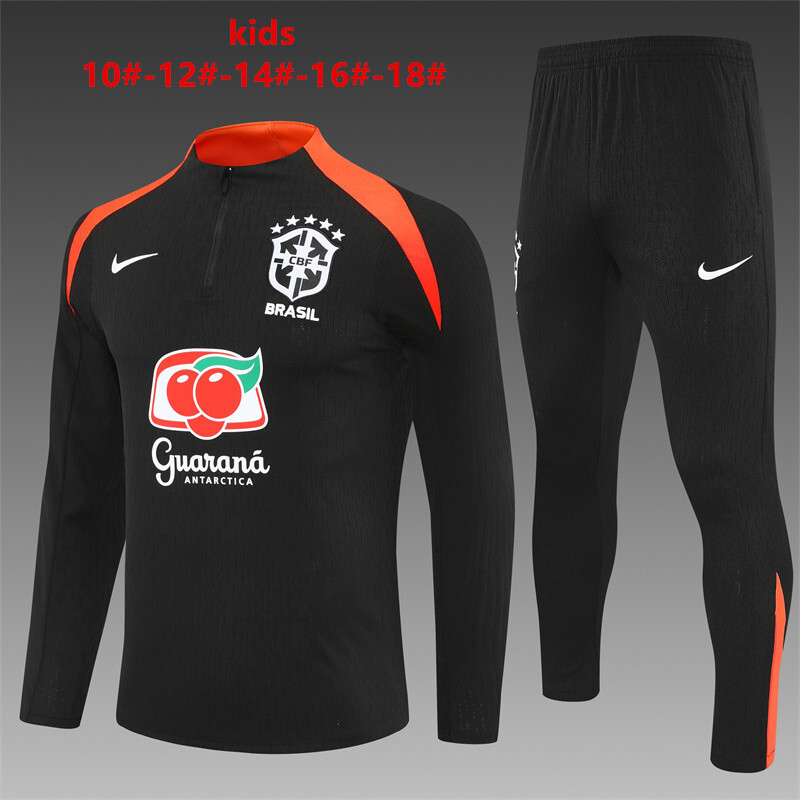 Brazil 2025/26 Ensemble Sport Enfant Noir