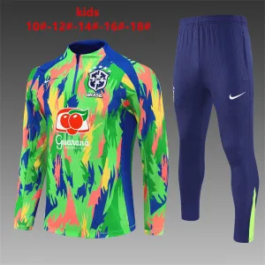 Brazil 2025/26 Kids Sports Set Green