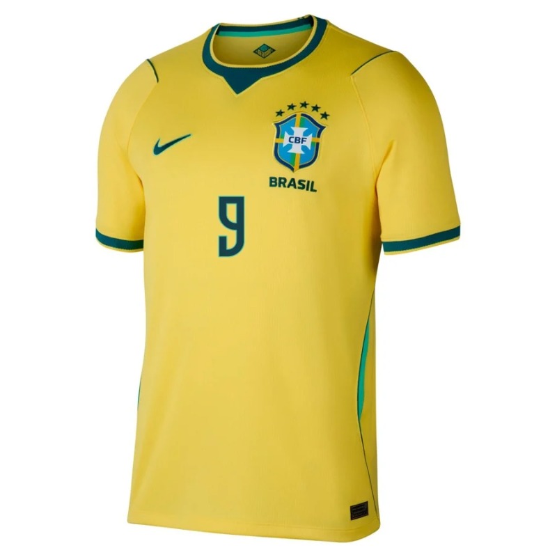 Brazil ENDRICK 2026/27 Home Kids Kit Yellow