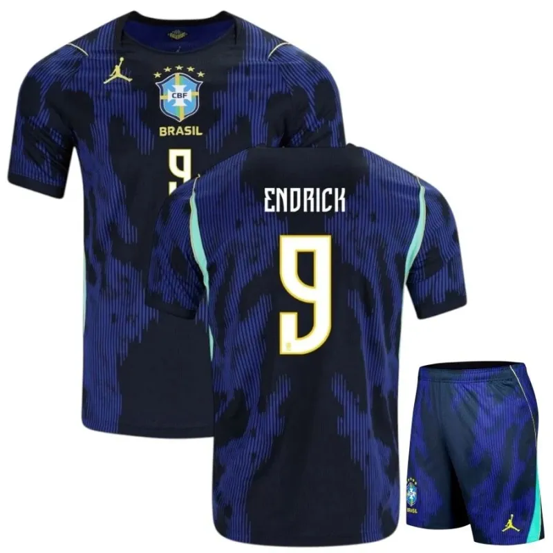 Completo Away Bambini Brasile ENDRICK 2026/27 Blu