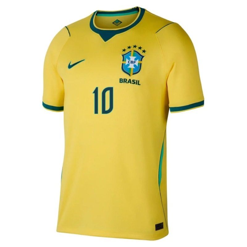 Brazil NEYMAR JR 2026/27 Home Kids Kit Yellow