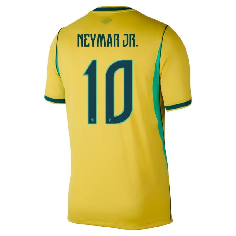 Brazil NEYMAR JR 2026/27 Home Kids Kit Yellow