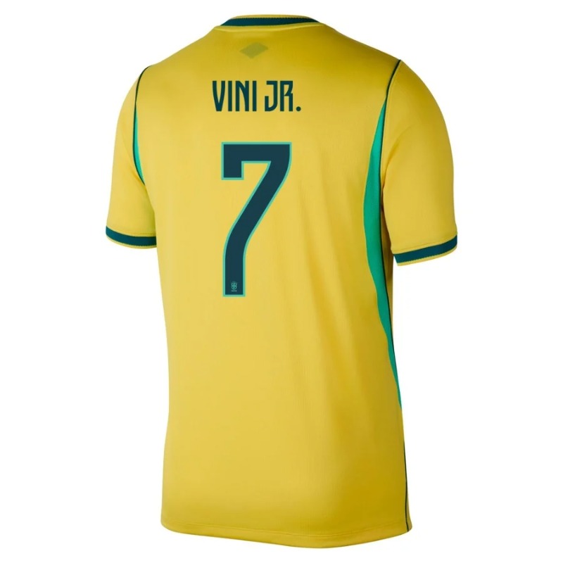 Brésil VINI JR 2026/27 Maillot Domicile Enfant Jaune