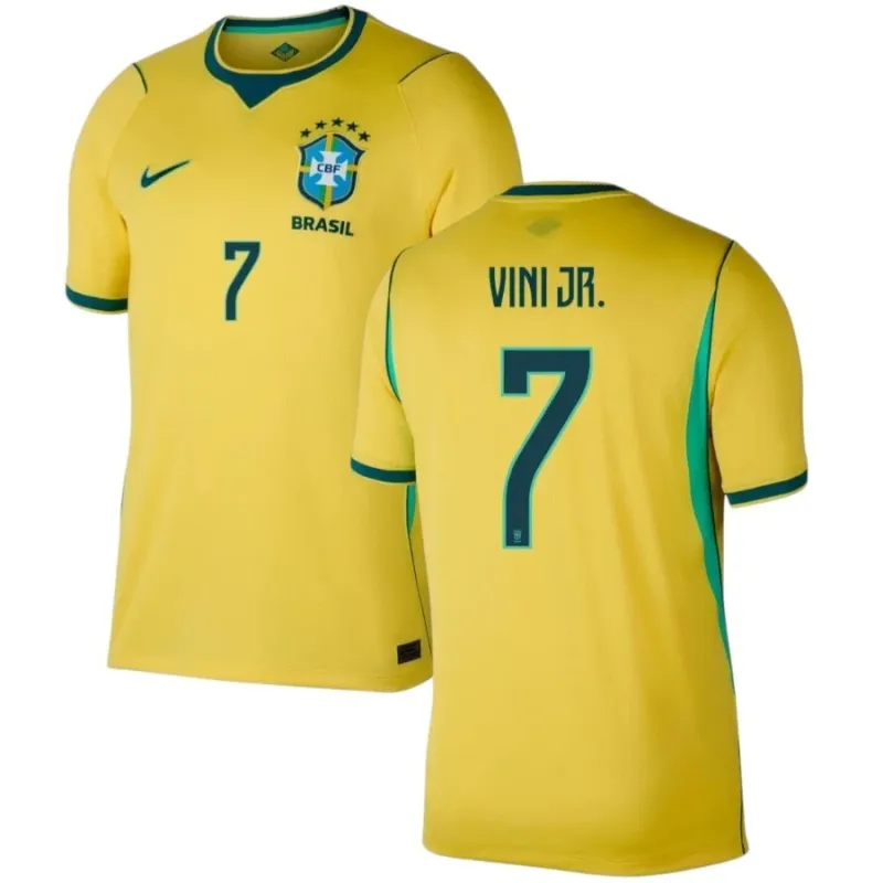 Maglia Home Brasile VINI JR 2026/27 Gialla