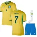 Brésil VINI JR 2026/27 Maillot Domicile Enfant Jaune