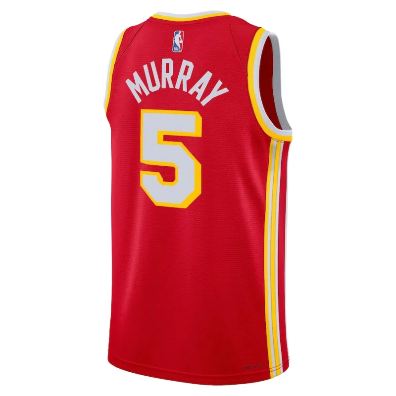 Dejounte Murray, Atlanta Hawks Unisex Swingman Jersey - Icon Edition - Red