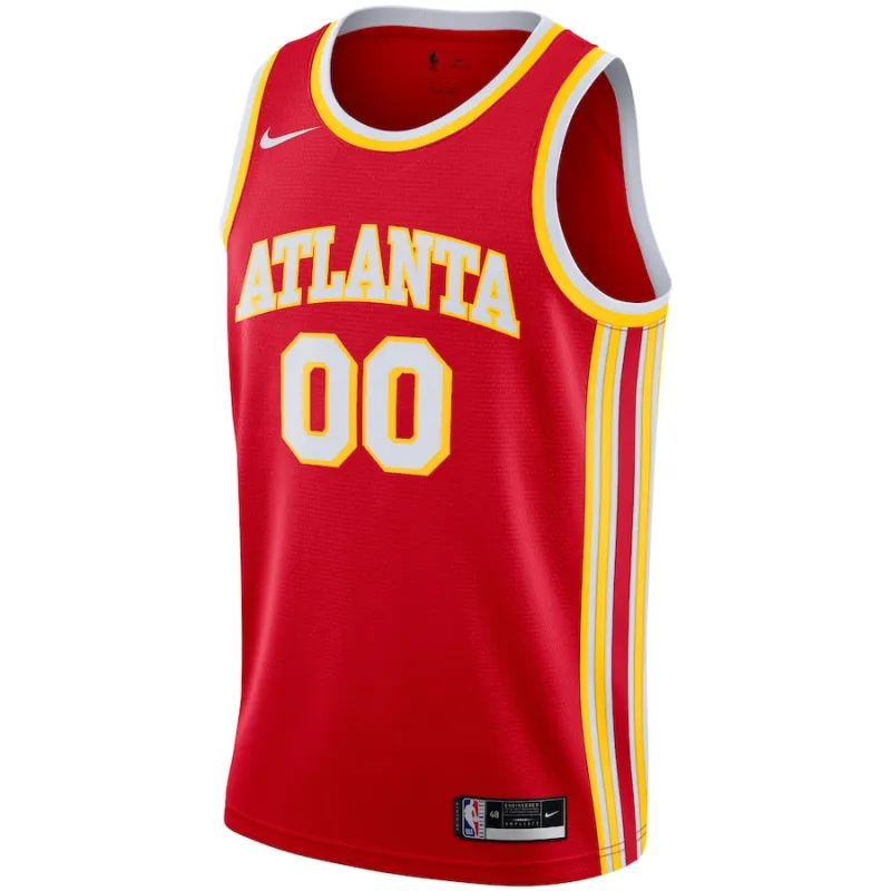 Atlanta Hawks 2020/21 Swingman Personalisertes Trikot - Icon-Edition - Rot