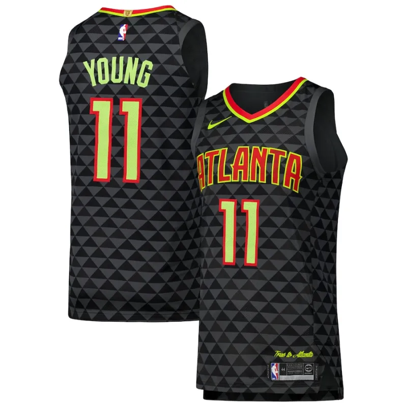 Trae Young, Atlanta Hawks Player Jersey - Icon Edition - Black