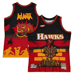Atlanta Hawks Mitchell & Ness x Tats Cru Hardwood Classics Fashion Jersey