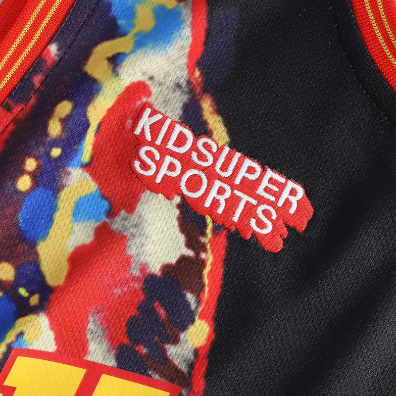 Maglia della città natale unisex degli Atlanta Hawks della NBA e di KidSuper Studios - Rosso