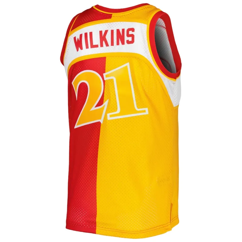 Camiseta Dominique Wilkins Atlanta Hawks Mitchell & Ness 86/87 HWC Retro