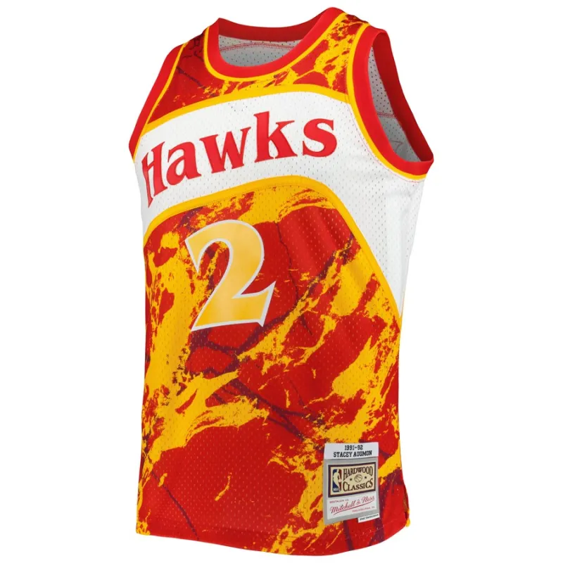 Camiseta Stacey Augmon Atlanta Hawks Mitchell & Ness 91/92 Marble