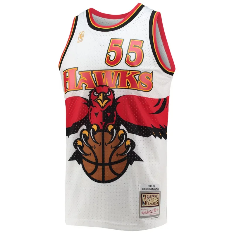 Atlanta Hawks Dikembe Mutombo 1996/97 Swingman Trikot - Weiß
