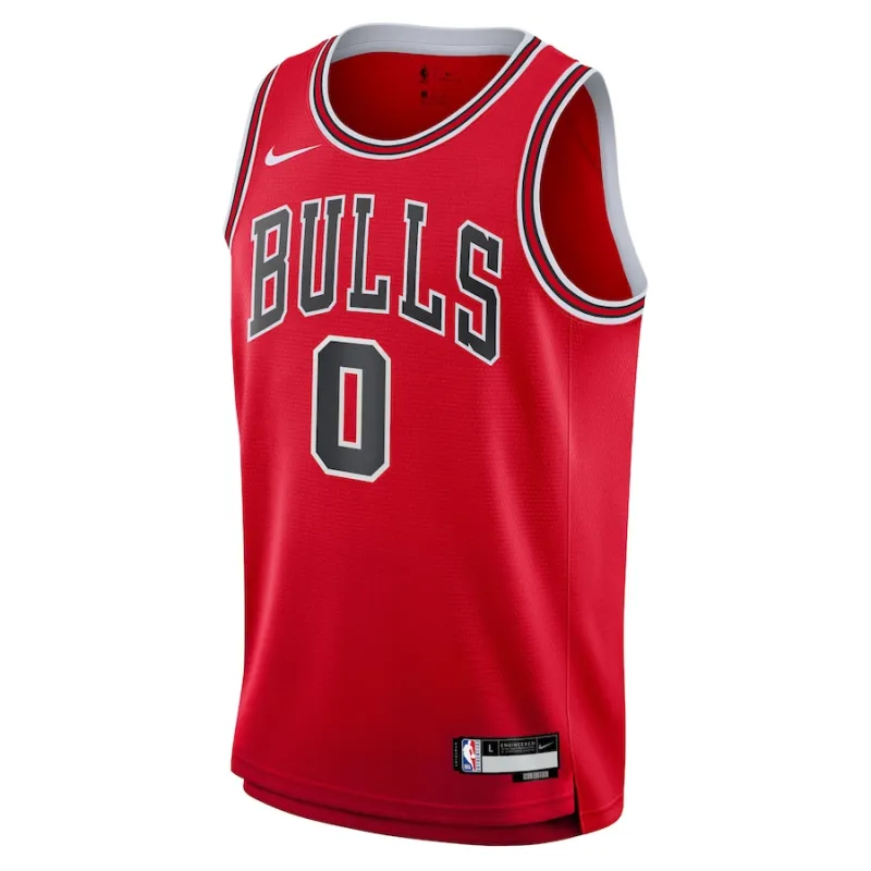 Coby White Chicago Bulls Youth Fan Jersey - Icon Edition - Red
