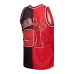 Dennis Rodman Chicago Bulls Mitchell & Ness Big & Tall Hardwood Classics 1995/96 Split Swingman Jersey