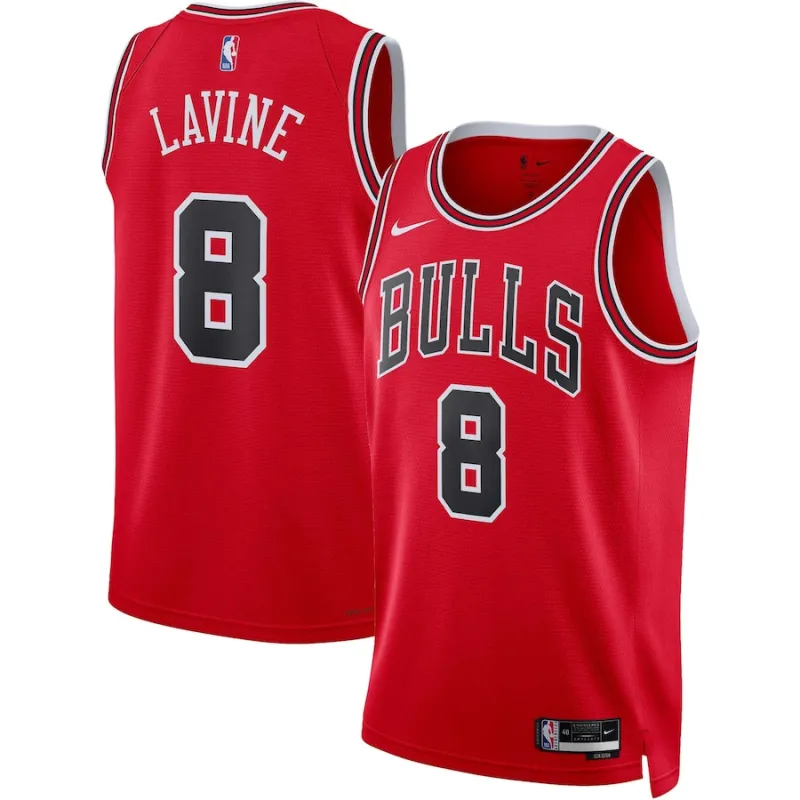 Zach LaVine Chicago Bulls Unisex Swingman-Jersey - Icon Edition - Rot
