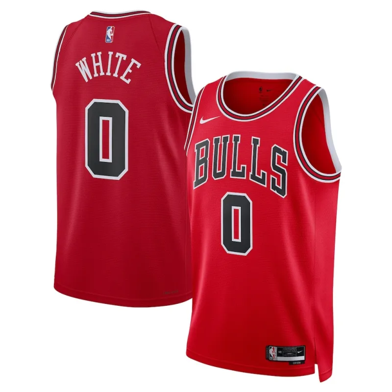 Chicago Bulls Coby White Swingman Jersey - Icon Edition - Red