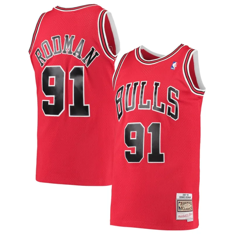 Chicago Bulls Dennis Rodman Swingman Jersey - Red