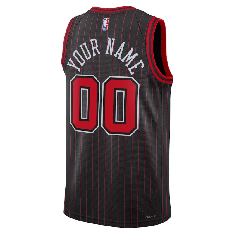 Chicago Bulls 2025/26 Unisex Swingman Custom Jersey - Statement Edition - Black