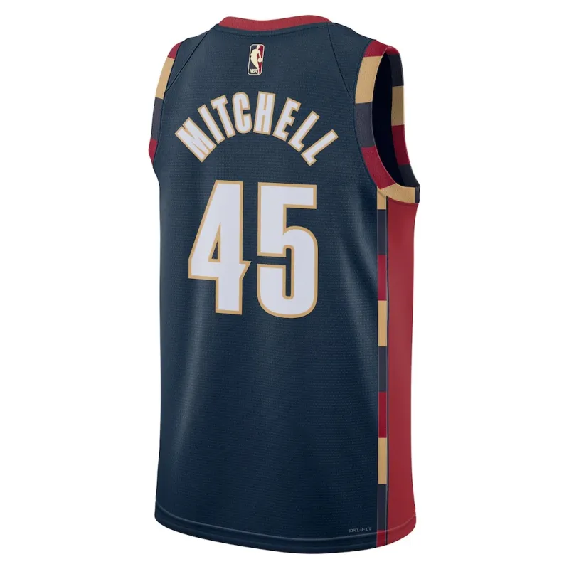 Cleveland Cavaliers Maglia Swingman Donovan Mitchell - Edizione Classica - Blu Marino