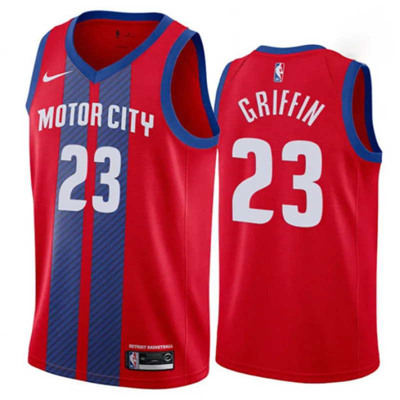 Blake Griffin, Detroit Pistons, 2019/20 - City Edition - Red