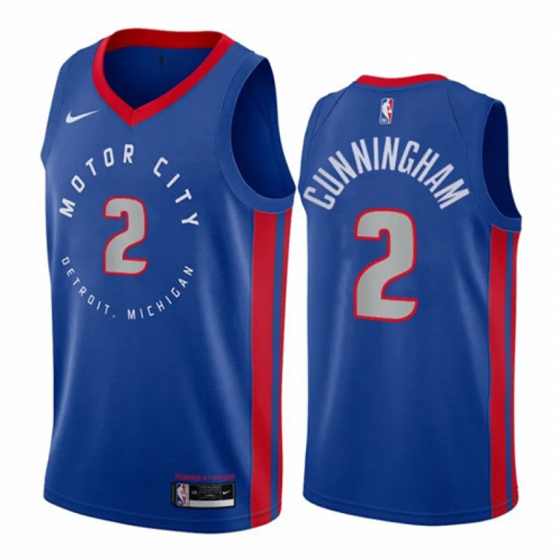 Cade Cunninghams Trikot, Detroit Pistons, 2020/21 - Stadtausgabe - Blau