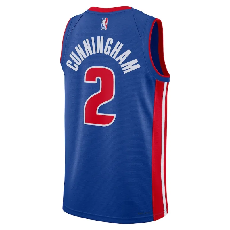 Cade Cunningham, Maglia Swingman unisex dei Detroit Pistons - Edizione Icona - Blu