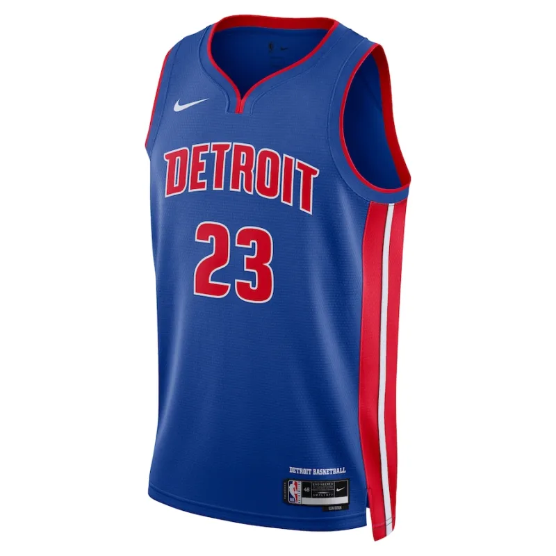 Camiseta Jaden Ivey Detroit Pistons unisex NBA Draft 2022 primera ronda Icon Edition
