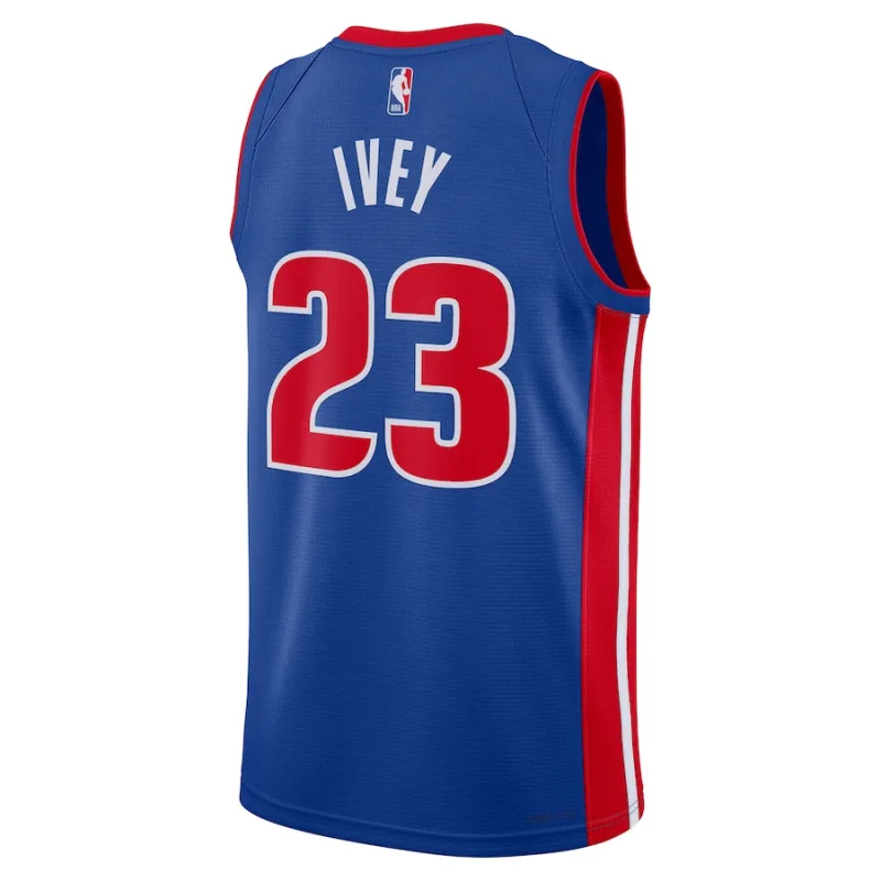 Camiseta Jaden Ivey Detroit Pistons unisex NBA Draft 2022 primera ronda Icon Edition