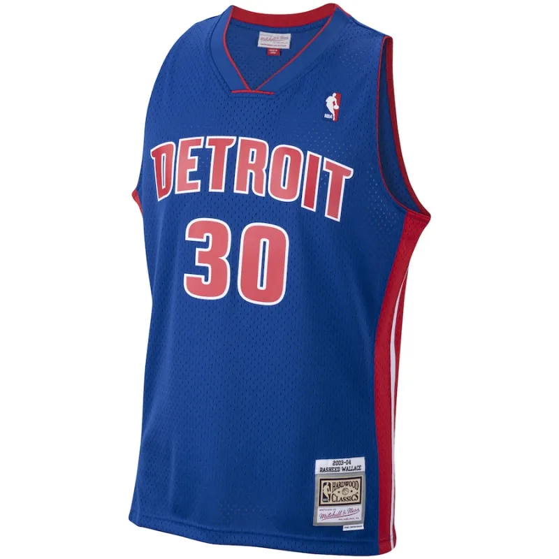 Rasheed Wallace Detroit Pistons Mitchell & Ness 2003/04 Hardwood Classics Swingman Jersey